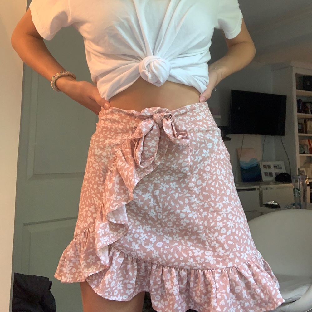 Floral Mini Skirt